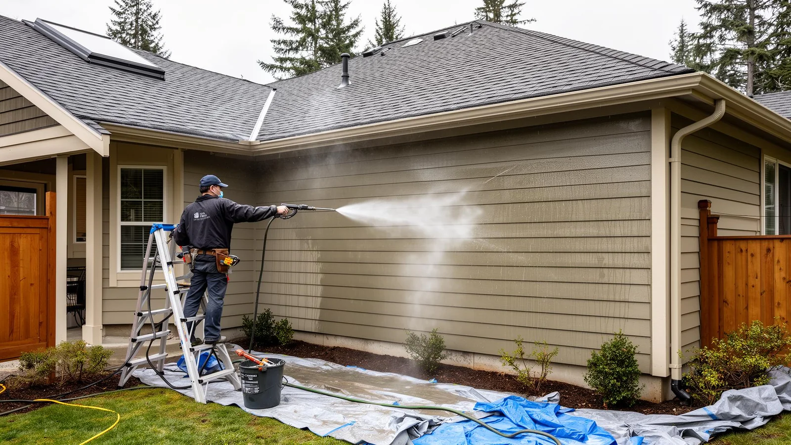 Why Pressure Washing Before Exterior Painting Matters